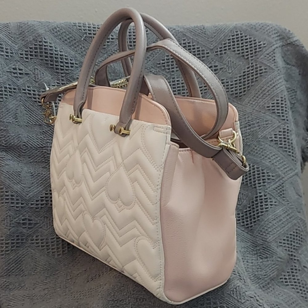 NWT Betsey Johnson TRIPLE ENTRY SATCHEL - Picture 3 of 8